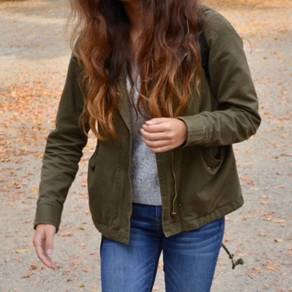 Urban Outfitters Dark Green Utility Jacket - Picture 4 of 5